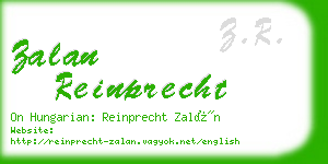 zalan reinprecht business card